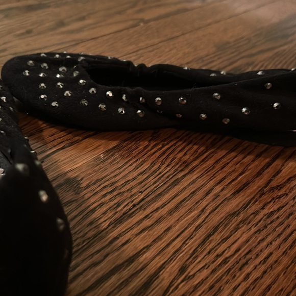 Stuart weitzman black velvet with rhinstones - Picture 4 of 5